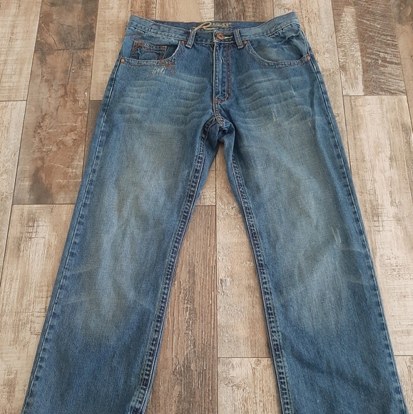 Regent Jeans 34x30 Boot Cut Distressed - Picture 7 of 11